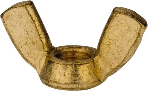 Value Collection - 3/8-16 UNC, Brass Standard Wing Nut - 1.44" Wing Span, 0.79" Wing Span