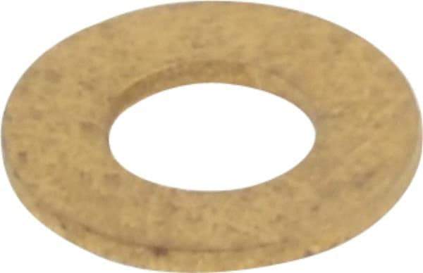 Value Collection - #6 Screw, Brass Standard Flat Washer - 0.147" ID x 5/16" OD, 0.025" Thick, Plain Finish - Caliber Tooling