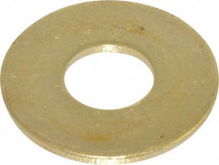 Value Collection - 1/2" Screw, Brass Standard Flat Washer - 0.562" ID x 1-3/8" OD, 0.091" Thick, Plain Finish - Caliber Tooling