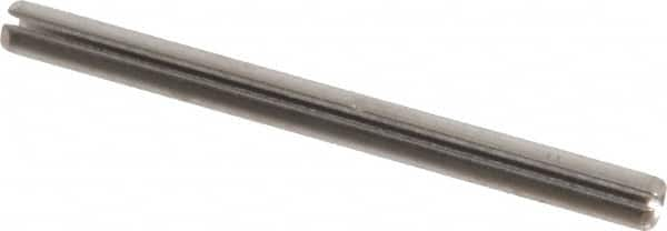 Made in USA - 5/32" Diam x 2" Long Slotted Spring Pin - Grade 420 Stainless Steel, Bright Finish - Caliber Tooling