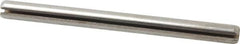 Made in USA - 3/16" Diam x 2-1/2" Long Slotted Spring Pin - Grade 420 Stainless Steel, Bright Finish - Caliber Tooling