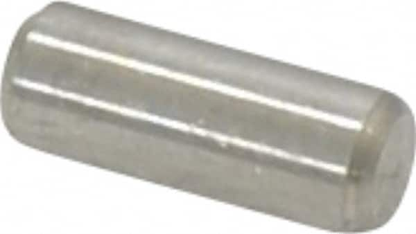 Value Collection - 3/16" Diam x 1/2" Pin Length 18-8 Stainless Steel Standard Dowel Pin - Bright Finish - Caliber Tooling