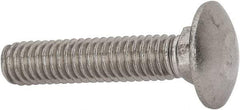 Value Collection - 5/16-18 UNC 1-1/2" Length Under Head, Standard Square Neck, Carriage Bolt - 18-8 Stainless Steel, Uncoated - Caliber Tooling