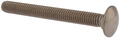 Value Collection - 5/16-18 UNC 3" Length Under Head, Standard Square Neck, Carriage Bolt - 18-8 Stainless Steel, Uncoated - Caliber Tooling