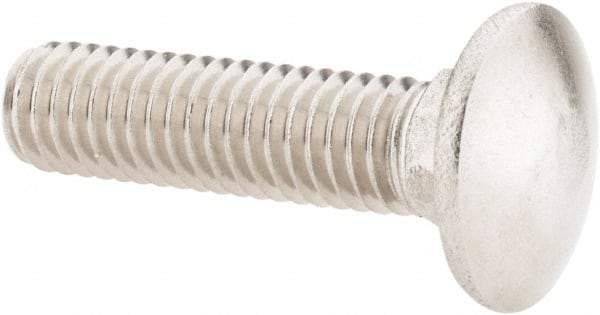 Value Collection - 3/8-16 UNC 1-1/2" Length Under Head, Standard Square Neck, Carriage Bolt - 18-8 Stainless Steel, Uncoated - Caliber Tooling