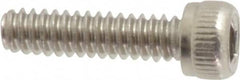 Value Collection - #4-40 UNC Hex Socket Drive, Socket Cap Screw - Grade 18-8 Stainless Steel, Uncoated, Fully Threaded, 7/16" Length Under Head - Caliber Tooling