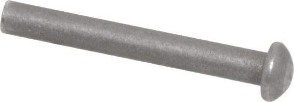 RivetKing - 3/16" Body Diam, Round Steel Solid Rivet - 1-1/2" Length Under Head - Caliber Tooling