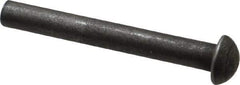 RivetKing - 1/4" Body Diam, Round Uncoated Steel Solid Rivet - 2" Length Under Head - Caliber Tooling