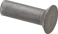 RivetKing - 3/16" Body Diam, Countersunk Uncoated Steel Solid Rivet - 5/8" Length Under Head, 90° Countersunk Head Angle - Caliber Tooling