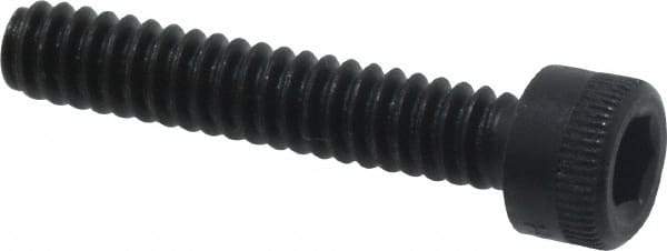 Made in USA - #6-32 UNC Hex Socket Drive, Socket Cap Screw - Alloy Steel, Black Oxide Finish, Fully Threaded, 3/4" Length Under Head - Caliber Tooling