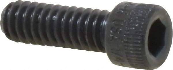 Made in USA - 1/4-20 UNC Hex Socket Drive, Socket Cap Screw - Alloy Steel, Black Oxide Finish, Fully Threaded, 3/4" Length Under Head - Caliber Tooling