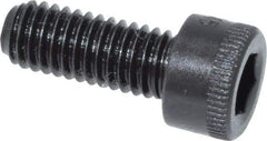 Made in USA - #10-32 UNF Hex Socket Drive, Socket Cap Screw - Alloy Steel, Black Oxide Finish, Fully Threaded, 1/2" Length Under Head - Caliber Tooling