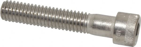 Holo-Krome - 3/8-16 UNC Hex Socket Drive, Socket Cap Screw - Grade 18-8 Stainless Steel, Passivated Finish, Partially Threaded, 2" Length Under Head - Caliber Tooling