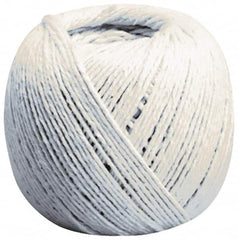 Made in USA - 12 Ply, Cotton Twine Ball - 36 Lbs. Breaking Strength, Natural (Color), 1,646 Ft. per Lb. - Caliber Tooling