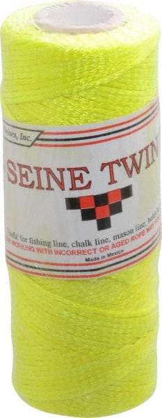 Value Collection - Nylon Braided Twine - 155 Lbs. Breaking Strength, Yellow - Caliber Tooling