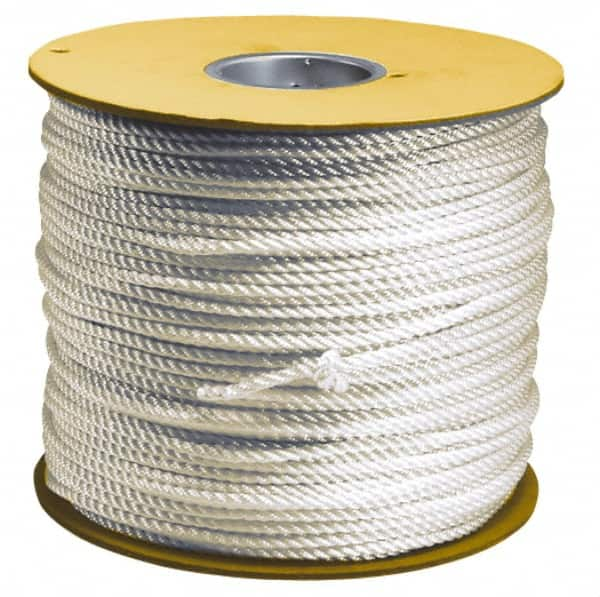 Value Collection - 100' Max Length Polyester Solid Braid Rope - 1/2" Diam, 562 Lb Capacity - Caliber Tooling