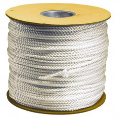 Value Collection - 100' Max Length Nylon Solid Braid Rope - 1/2" Diam, 484 Lb Capacity - Caliber Tooling