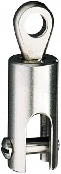 Ronstan - 1,670 Lbs. Load Limit Ball Bearing Swivel - 1/4 Inch Diameter Pin Fork/Eye - Caliber Tooling