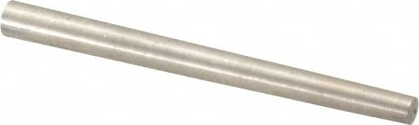 Value Collection - Size 6, 0.2578" Small End Diam, 0.341" Large End Diam, Passivated Stainless Steel Taper Pin - Grade 303, 18-8, 4" OAL, 4 Pin Length - Caliber Tooling