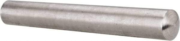 Value Collection - Size 9, 0.5078" Small End Diam, 0.591" Large End Diam, Passivated Stainless Steel Taper Pin - Grade 303, 18-8, 4" OAL, 4 Pin Length - Caliber Tooling