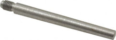 Value Collection - Size 6, 0.339" Large End Diam, Uncoated Steel 5/16-24 Threaded Taper Pin - Grade C-12L14, 3 Pin Length - Caliber Tooling