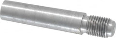 Value Collection - Size 7, 0.407" Large End Diam, Uncoated Steel 3/8-24 Threaded Taper Pin - Grade C-12L14, 1-1/2 Pin Length - Caliber Tooling