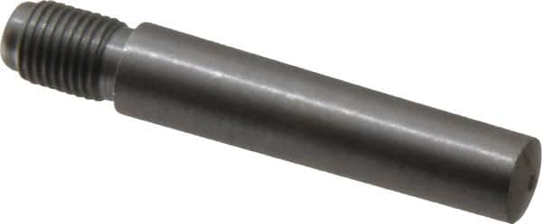 Value Collection - Size 7, 0.407" Large End Diam, Uncoated Steel 3/8-24 Threaded Taper Pin - Grade C-12L14, 1-3/4 Pin Length - Caliber Tooling