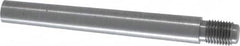 Value Collection - Size 7, 0.407" Large End Diam, Uncoated Steel 3/8-24 Threaded Taper Pin - Grade C-12L14, 3 Pin Length - Caliber Tooling