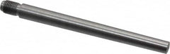 Value Collection - Size 7, 0.407" Large End Diam, Uncoated Steel 3/8-24 Threaded Taper Pin - Grade C-12L14, 4 Pin Length - Caliber Tooling