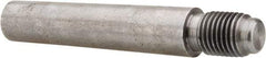 Value Collection - Size 8, 0.49" Large End Diam, Uncoated Steel 7/16-20 Threaded Taper Pin - Grade C-12L14, 2-1/4 Pin Length - Caliber Tooling