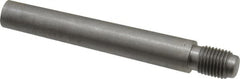 Value Collection - Size 8, 0.49" Large End Diam, Uncoated Steel 7/16-20 Threaded Taper Pin - Grade C-12L14, 3 Pin Length - Caliber Tooling