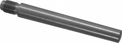 Value Collection - Size 8, 0.49" Large End Diam, Uncoated Steel 7/16-20 Threaded Taper Pin - Grade C-12L14, 3-1/2 Pin Length - Caliber Tooling