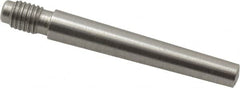 Value Collection - Size 4, 0.248" Large End Diam, Passivated Stainless Steel 1/4-28 Threaded Taper Pin - Grade 303, 18-8, 1-1/2 Pin Length - Caliber Tooling