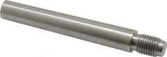 Value Collection - Size 8, 0.49" Large End Diam, Passivated Stainless Steel 7/16-20 Threaded Taper Pin - Grade 303, 18-8, 3 Pin Length - Caliber Tooling