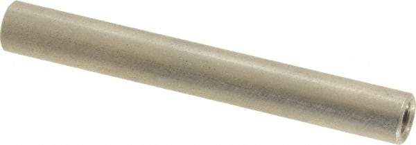 Electro Hardware - #10-32, 2" OAL, 1/4" Across Flats, Stainless Steel Round Fully Threaded Female Circuit Board Standoffs - 1" Thread Depth, 2" Body Length, Bright Finish - Caliber Tooling