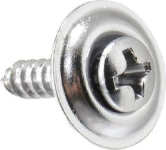 Value Collection - #6 Sems Oval Head Phillips Sheet Metal Screw - Steel, 5/8" OAL, Grade 2 - Caliber Tooling