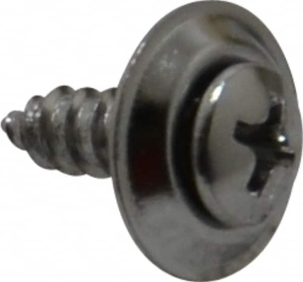 Value Collection - #10 Sems Oval Head Phillips Sheet Metal Screw - Steel, 5/8" OAL, Grade 2 - Caliber Tooling