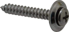 Value Collection - #10 Sems Oval Head Phillips Sheet Metal Screw - Steel, 1-1/4" OAL, Grade 2 - Caliber Tooling