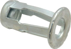 Au-Ve-Co Products - 1/4-20 UNC Thread, Zinc Plated, Steel, Screwdriver Installed Rivet Nut - 3/16 to 3/8" Grip, 5/8" Flange Diam, 0.919" Long - Caliber Tooling