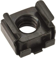 Value Collection - 1/4-20 Screw, 0.064 to 0.105" Thick, Spring Steel Cage Nut - 3/8" Center Edge, Black Phosphate Finish - Caliber Tooling