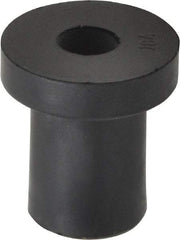 Au-Ve-Co Products - 1/4-20, 0.74" Diam x 0.187" Thick Flange, Rubber Insulated Rivet Nut - UNC Thread, Neoprene, 0.642" Long x 1/2" Body Diam, 0.829" OAL - Caliber Tooling