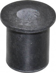 Au-Ve-Co Products - M6x1.00, 0.63" Diam x 0.051" Thick Flange, Rubber Insulated Rivet Nut - Metric Coarse Thread, Neoprene, 0.579" Long x 1/2" Body Diam, 0.63" OAL - Caliber Tooling