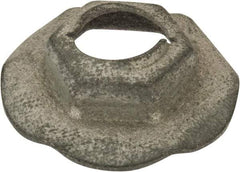 Value Collection - 5/16" Hole Diam, 7/8" OD, 1/2" Width Across Flats Washer Lock Nut - Zinc-Plated Spring Steel, For Use with Non Threaded Fasteners - Caliber Tooling