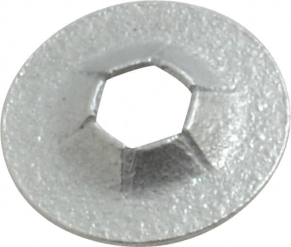 Value Collection - 3/8" OD, Spring Steel Push Nut - Zinc-Plated, 1/8" Shaft Diam - Caliber Tooling