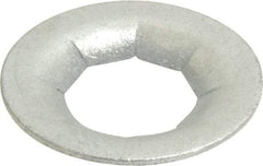 Au-Ve-Co Products - 1" OD, Spring Steel Push Nut - Zinc-Plated, 1/2" Shaft Diam - Caliber Tooling