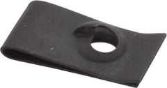 Value Collection - #10 Screw, 0.015 to 0.06" Thick, Spring Steel Extruded Tapped Hole U Nut - 15/32" Center Edge, Black Phosphate Finish - Caliber Tooling