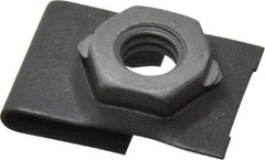 Value Collection - 5/16-18 Screw, 0.087 to 0.093" Thick, Spring Steel J Nut Retainer - 9/16" Center Edge, Black Phosphate Finish - Caliber Tooling