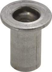 Value Collection - 5/16-18, 0.03 to 0.115" Grip, 27/64" Drill, Aluminum Standard Rivet Nut - Flat Head - Caliber Tooling