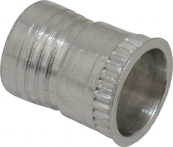 Marson - #10-32, 3/8" OAL, Thread-Sert Threaded Insert - 0.281" Hole Diam, 0.314" Head Diam, Aluminum - Caliber Tooling