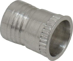 Marson - #10-32, 3/8" OAL, Thread-Sert Threaded Insert - 0.281" Hole Diam, 0.314" Head Diam, Aluminum - Caliber Tooling